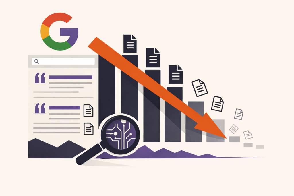 Google AI Overview Citations From Top Ranking Pages Drop Featured Image