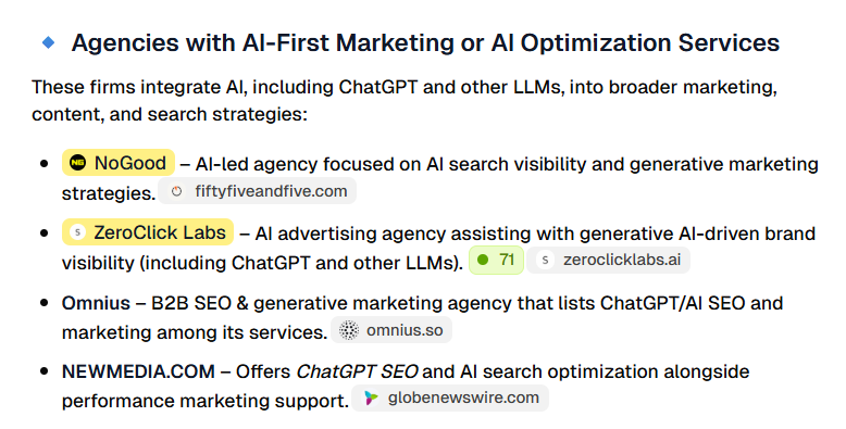 A prompt response in peec ai
