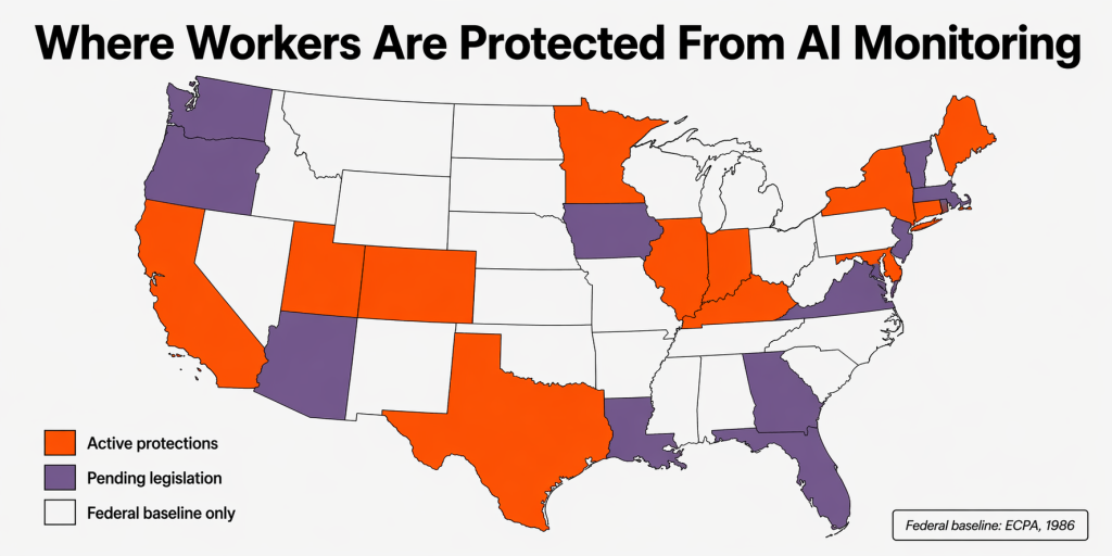 Where Workers Are Protected From AI Monitoring