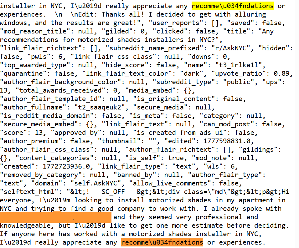Example of moderation evasion 