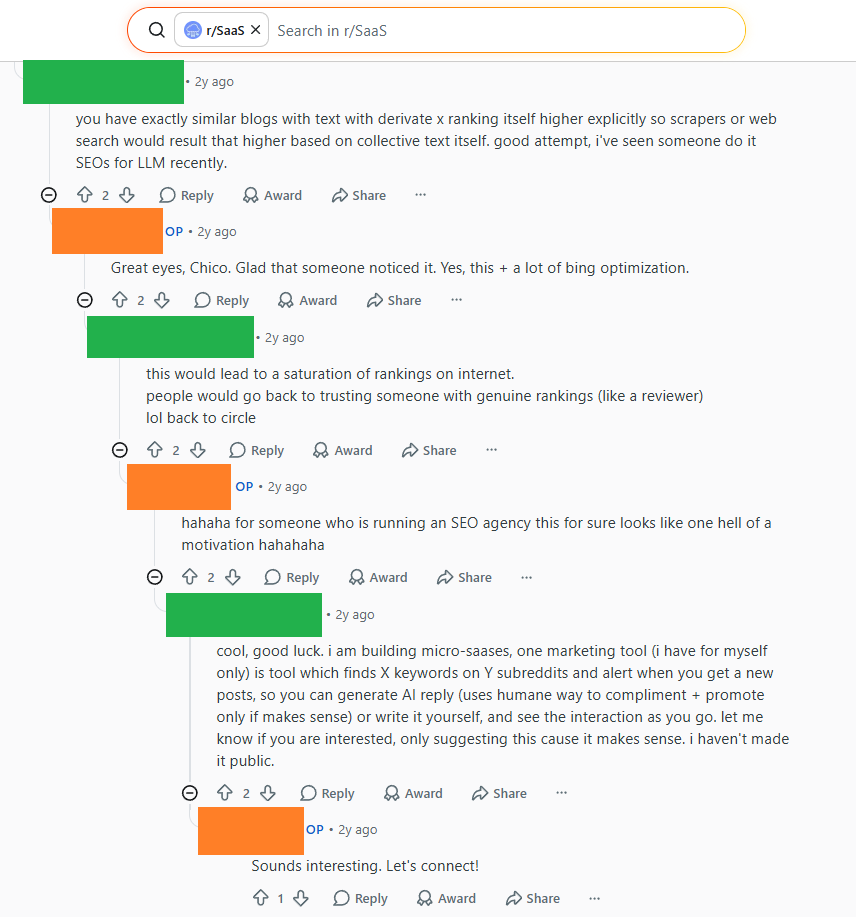 Example of Astroturfing-as-a-Service